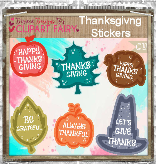 Thanksgiving Leaves Stickers